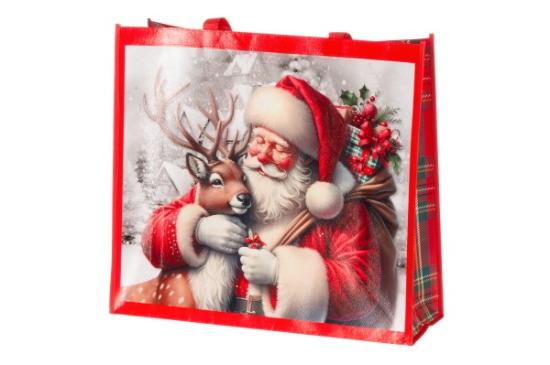 Prekės „Krepšys pirkiniams Santa 45x50cm Winteria“ paveikslėlis