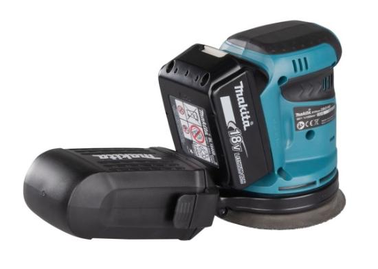 Prekės „Šlifuoklis ekscentrinis akumuliatorinis 18V 125mm DBO180Z Makita, be akumuliatoriaus ir kroviklio“ paveikslėlis