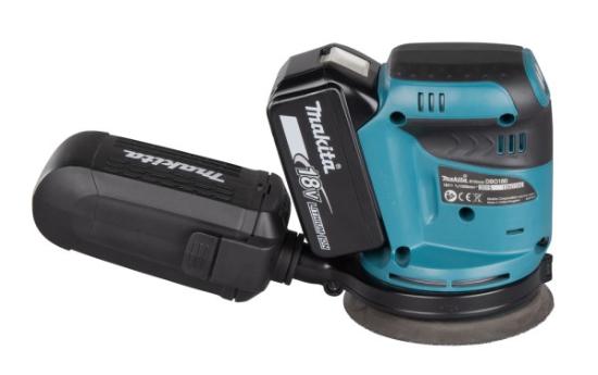 Prekės „Šlifuoklis ekscentrinis akumuliatorinis 18V 125mm DBO180Z Makita, be akumuliatoriaus ir kroviklio“ paveikslėlis