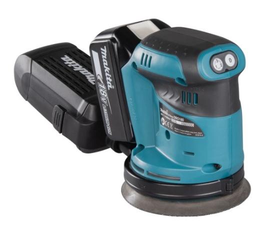 Prekės „Šlifuoklis ekscentrinis akumuliatorinis 18V 125mm DBO180Z Makita, be akumuliatoriaus ir kroviklio“ paveikslėlis