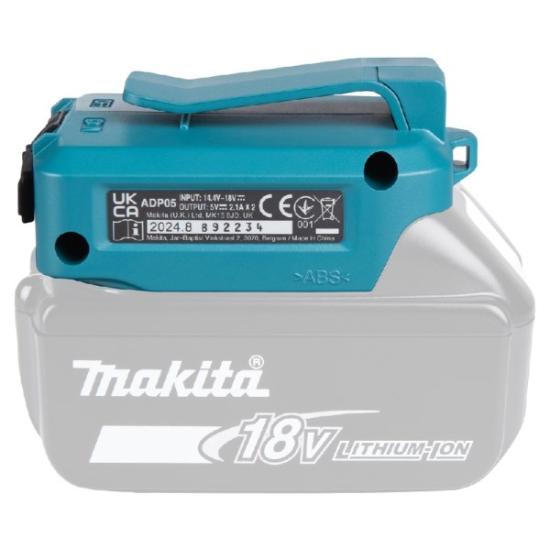 Prekės „Adapteris akumuliatoriui 18V USB SEBADP05 Makita“ paveikslėlis