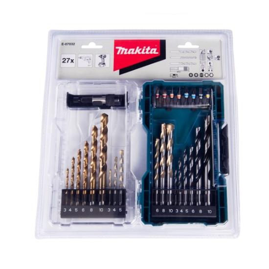 Prekės „Gręžimo ir sukimo antgalių rinkinys 27vnt. E-07032 Makita“ paveikslėlis