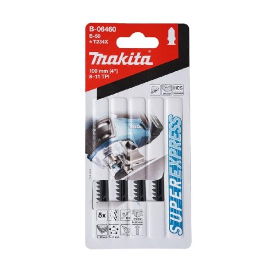 Prekės „Siaurapjūklio pjūkleliai B-50 (T234X) 75MM 5Vnt. B-06460 Makita“ paveikslėlis