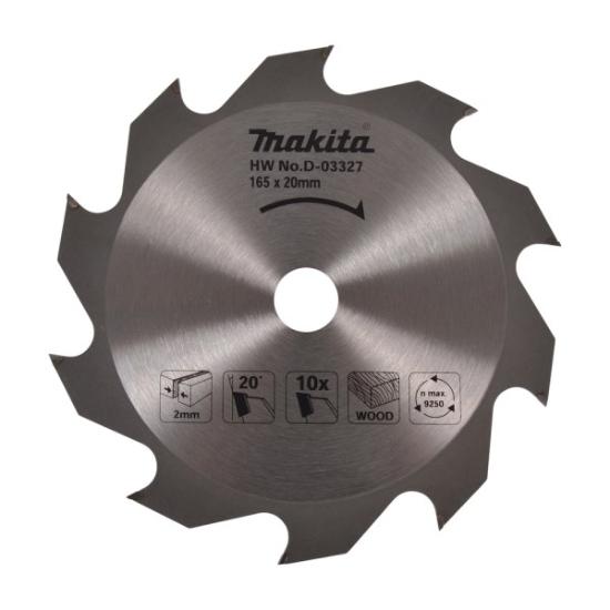 Prekės „Diskas medžiui 165x20 10T Makita“ paveikslėlis