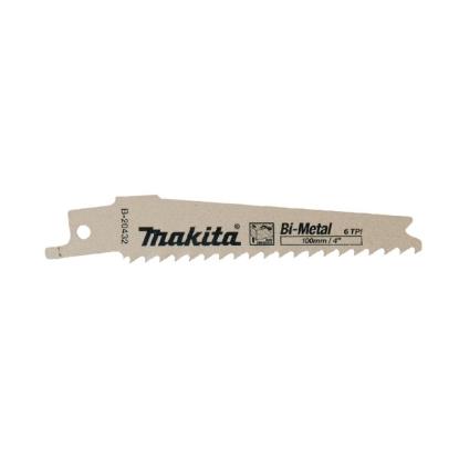 Prekės „Tiesinio pjūklo pjūkleliai BiM 100x0,9mm (6tpi), 2Vnt, metalui, medžiui, medžiui su vinimis B-20432-2, Makita“ paveikslėlis
