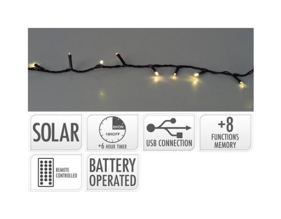Prekės „Kalėdinė girlianda 480 LED WW Solar“ paveikslėlis