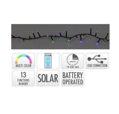 Prekės „Kalėdinė girlianda 480 LED Multi Solar“ paveikslėlis