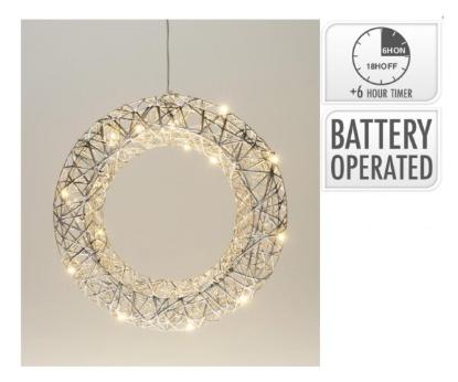 Prekės „Vainikas LED 30cm AMZ201030“ paveikslėlis
