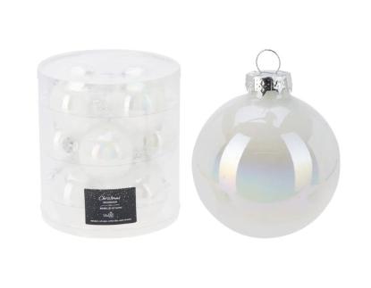Prekės „Žaisliukas kalėdų eglutei 60mm baltas S12 Xmas“ paveikslėlis