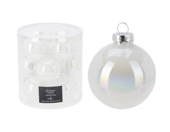 Prekės „Žaisliukas kalėdų eglutei 60mm baltas S12 Xmas“ paveikslėlis