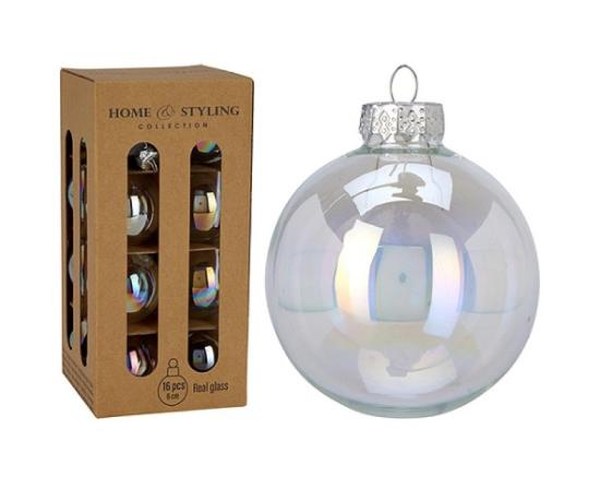 Prekės „Žaisliukas kalėdų eglutei 60mm 16vnt Xmas“ paveikslėlis