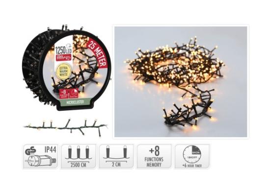 Prekės „Kalėdinė girlianda 1250 LED EWW 25m AX8521140“ paveikslėlis