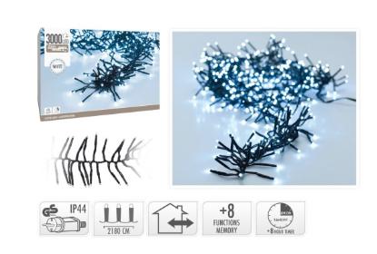 Prekės „Kalėdinė girlianda 3000 LED W 21,8m AX8550070“ paveikslėlis