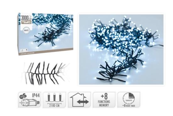 Prekės „Kalėdinė girlianda 3000 LED W 21,8m AX8550070“ paveikslėlis