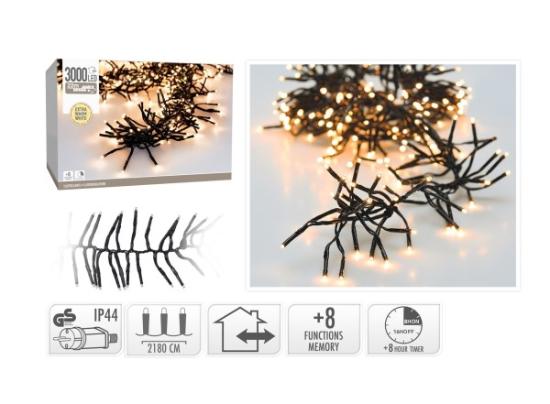 Prekės „Kalėdinė girlianda 3000 LED WW 21,8m AX8550370“ paveikslėlis