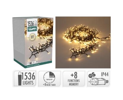 Prekės „Kalėdinė girlianda 1536 LED WW 20m“ paveikslėlis