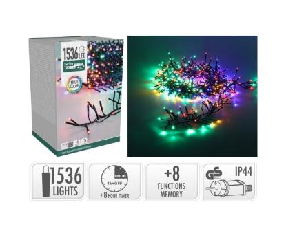 Prekės „Kalėdinė girlianda 1536 LED Multi 20m“ paveikslėlis