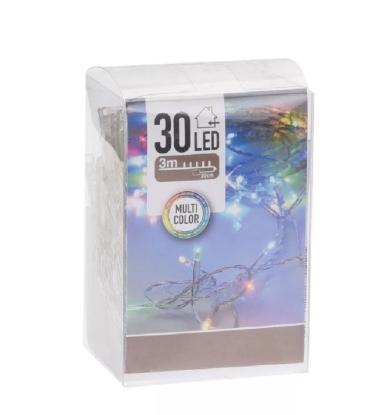 Prekės „Kalėdinė girlianda DC 30 LED 3m Multi“ paveikslėlis