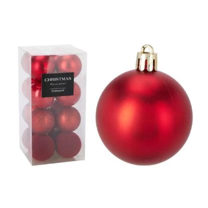Prekės „Žaisliukai Kalėdų eglutei 60mm 16vnt Xmas“ paveikslėlis