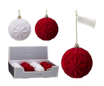 Prekės „Žaisliukas kalėdų eglutei 80mm Flock Xmas“ paveikslėlis