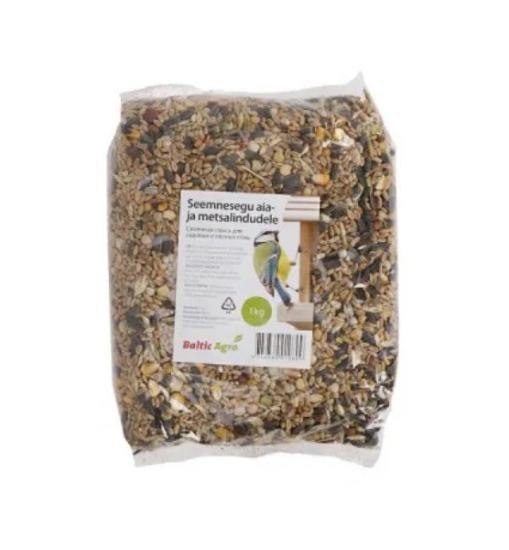 Prekės „Paukščių lesalas, sėklų mišinys, 1 kg“ paveikslėlis
