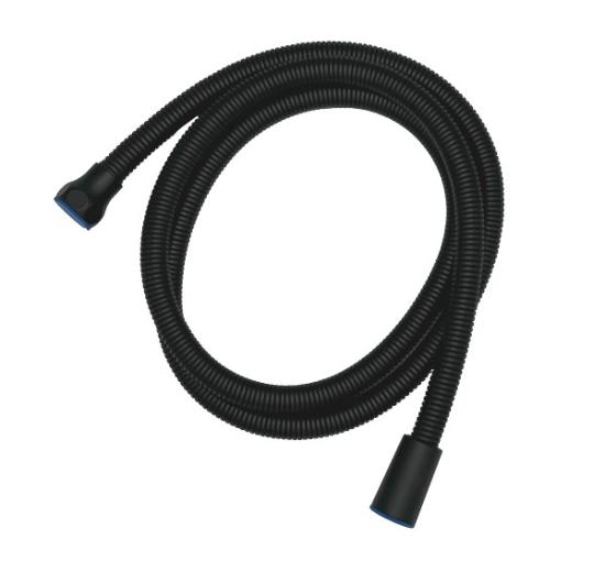 Prekės „Dušo žarna 150 cm, smulkaus pynimo, juoda“ paveikslėlis