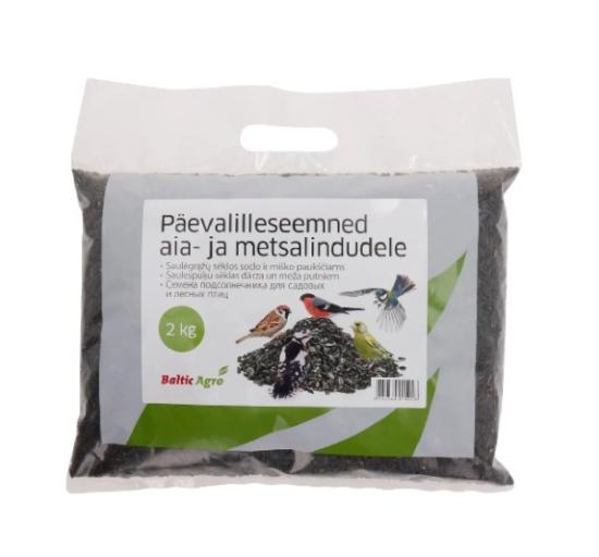 Prekės „Nelukštentos saulėgrąžos lauko paukščiams 2 kg“ paveikslėlis