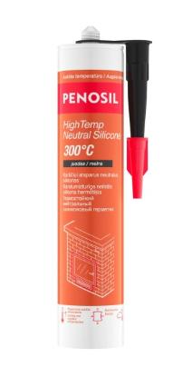 Prekės „PENOSIL HighTemp Neutral Silicone +300°C neutralus atsparus karščiui silikonas, juoda, 300 ml“ paveikslėlis