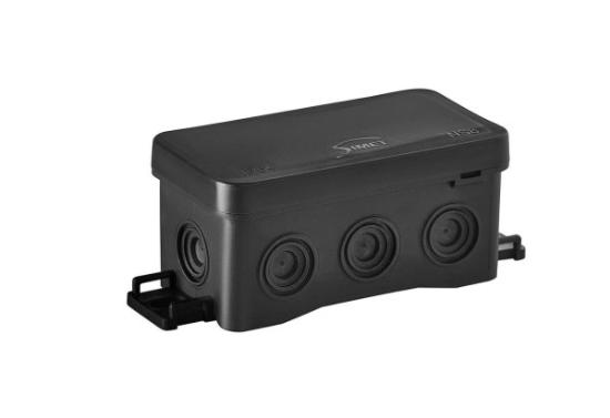 Prekės „Virštinkinė paskirstymo dėžutė juoda IP 54 85x45x39mm“ paveikslėlis