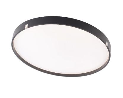 Prekės „Apvalus juodas lubinis LED šviestuvas MONZA 2x24W, 3800 lm, 3000 - 6500 Kelvin“ paveikslėlis