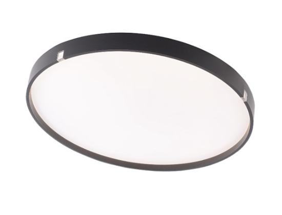 Prekės „Apvalus juodas lubinis LED šviestuvas MONZA 2x36W, 5600 lm, 3000 - 6500 Kelvin“ paveikslėlis
