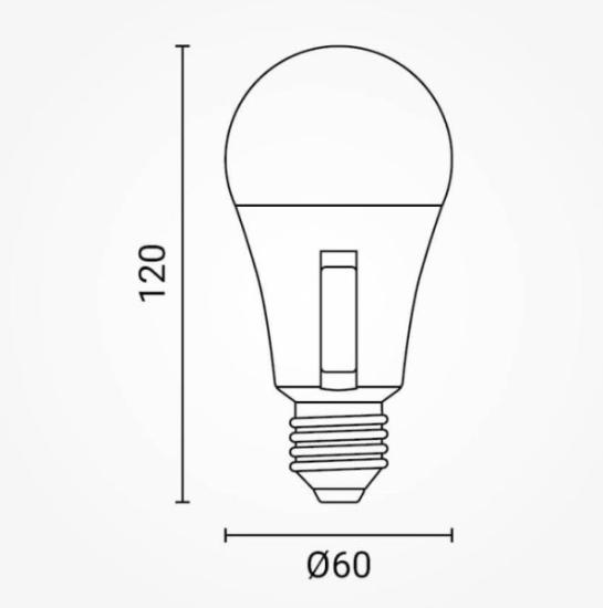 Prekės „LED lemputė E27 G46 10W, CCT Optonica“ paveikslėlis