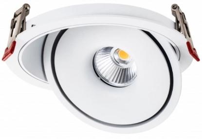 Prekės „LED šviestuvas, apvalus, pasukamas, baltas, 10W, CCT šviesa Optonica“ paveikslėlis