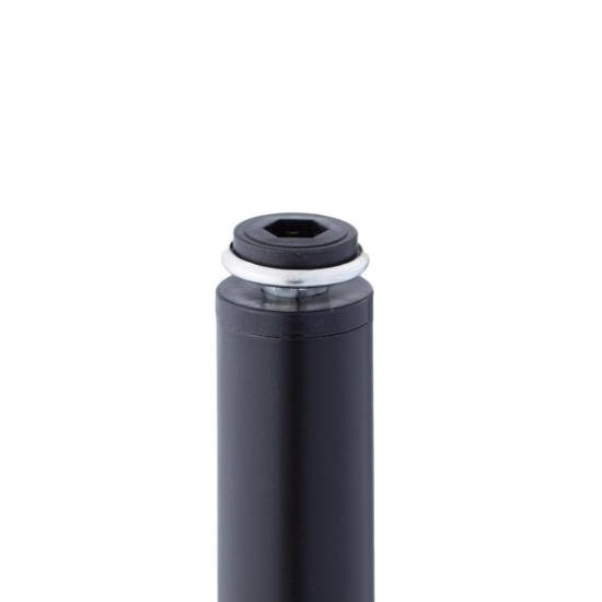 Prekės „Kojelė baldams reguliuojama 100-110 mm plieno juoda matinė Mod.F1-30/100mm“ paveikslėlis