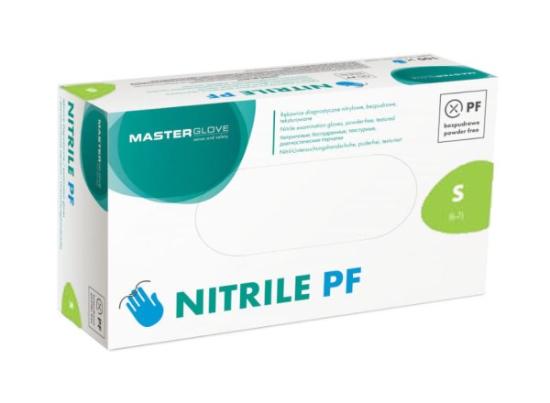 Prekės „Vienkartinės pirštinės nitrilinės Master Glove S mėlynos 100 vnt.“ paveikslėlis
