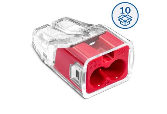 Prekės „Laidų jungtis 2 vietų 0,75-4mm 32A SCP2B10 Simet“ paveikslėlis