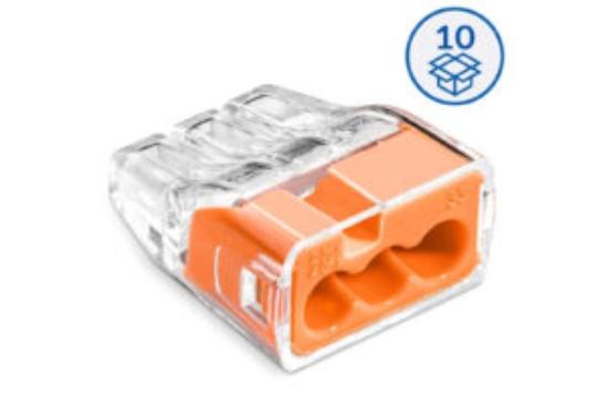 Prekės „Laidų jungtis 3 vietų 0,75-4mm 32A SCP3B10 Simet“ paveikslėlis