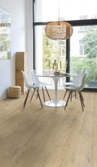 Prekės „Laminuotos grindys Quick-Step, Ąžuolas Švelnus Šiltai Pilkas, IM1856, 1380x190x8mm, 32 klasė, Impressive HydroSeal kolekcija“ paveikslėlis