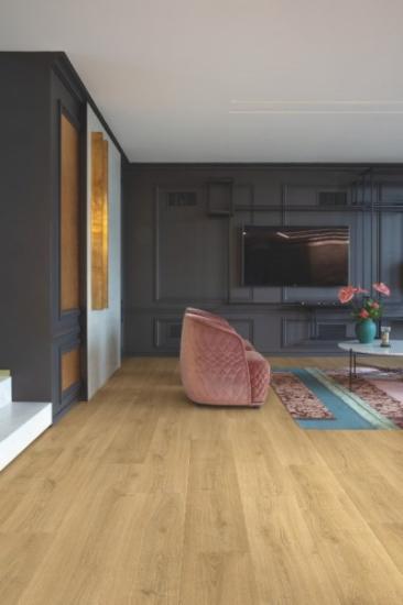Prekės „-Laminuotos grindys Quick-Step, Ąžuolas šiauštas šiltas natūralus, SIG4762, 1380x212x9mm, 32 klasė, Capture HydroSeal kolekcija“ paveikslėlis