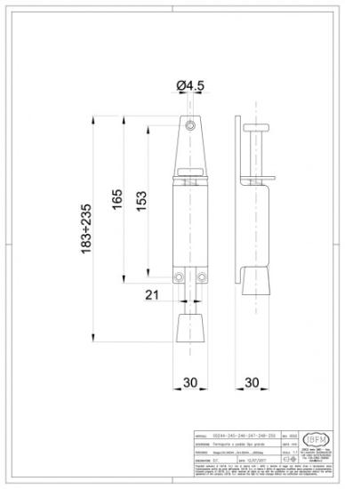 Prekės „Atrama durų spaudžiama 180 mm pilka CR IBFM 245“ paveikslėlis