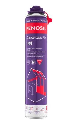 Prekės „PENOSIL SprayFoam Pro 138 purškiama termoizoliacija, šviesiai geltona, 810 ml“ paveikslėlis