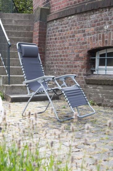 Prekės „Sulankstoma sodo poilsio kėdė „Teramo“, pilka“ paveikslėlis
