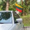 Prekės „Vėliavėlė Lietuvos trispalvė automobilinė 30x50“ paveikslėlis