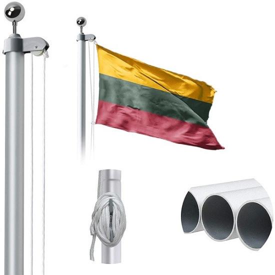 Prekės „Stiebas vėliavai aliuminis surenkamas 6 m“ paveikslėlis