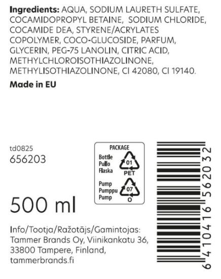 Prekės „Muilas skystas 500 ml beržas Feely“ paveikslėlis