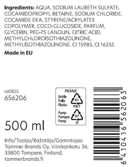 Prekės „Muilas skystas 500 ml mandarinų Feely“ paveikslėlis