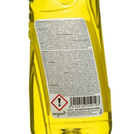 Prekės „Ploviklis indų 500 ml citrinų kvapo Nord Clean“ paveikslėlis