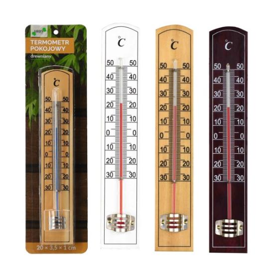 Prekės „Termometras vidaus medinis 3,5x20cm Garden Line“ paveikslėlis