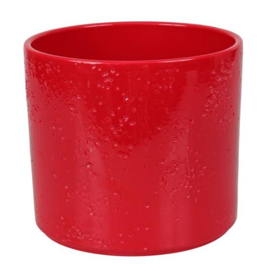 Prekės „Vazonas keraminis Pillar Lava 11cm raudonas Cermax“ paveikslėlis