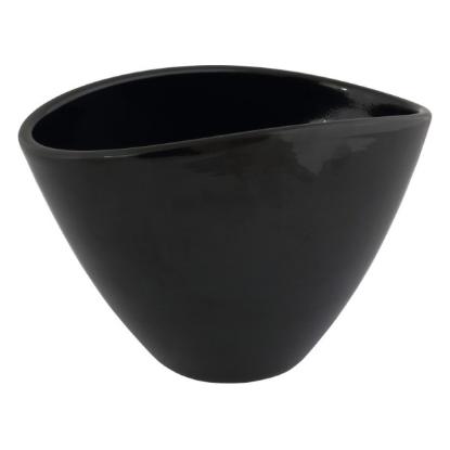 Prekės „Vazonas juodas 18cm Oval 405 Cermax“ paveikslėlis
